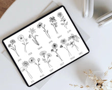 Load image into Gallery viewer, Birth Flower Arch Baby Name