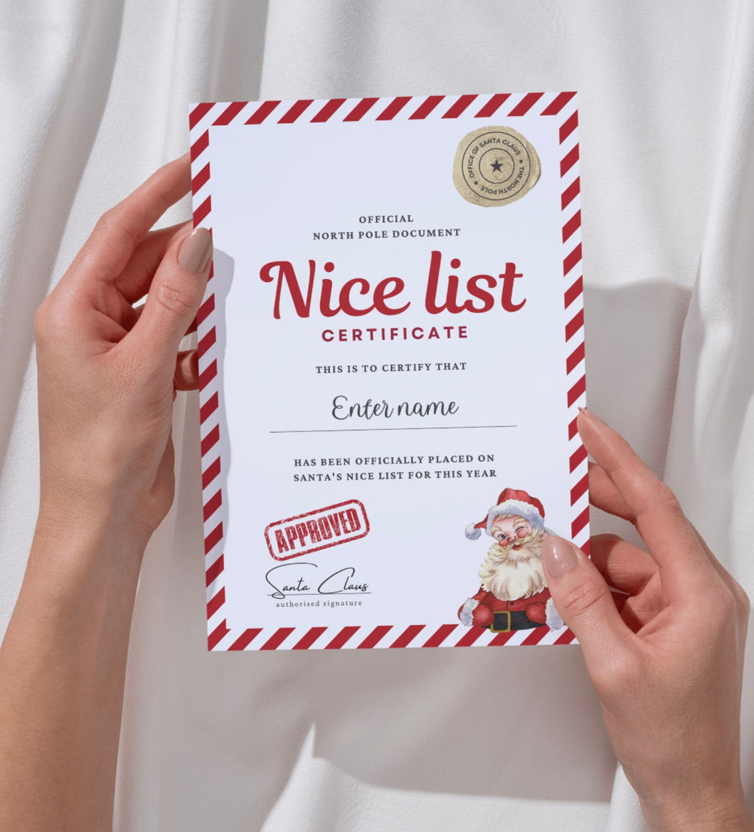 Nice List Certificate