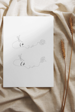 Load image into Gallery viewer, Detailed Side Profile Line Art Poster

