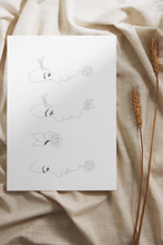 Load image into Gallery viewer, Detailed Side Profile Line Art Poster

