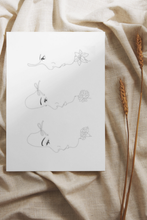 Load image into Gallery viewer, Detailed Side Profile Line Art Poster
