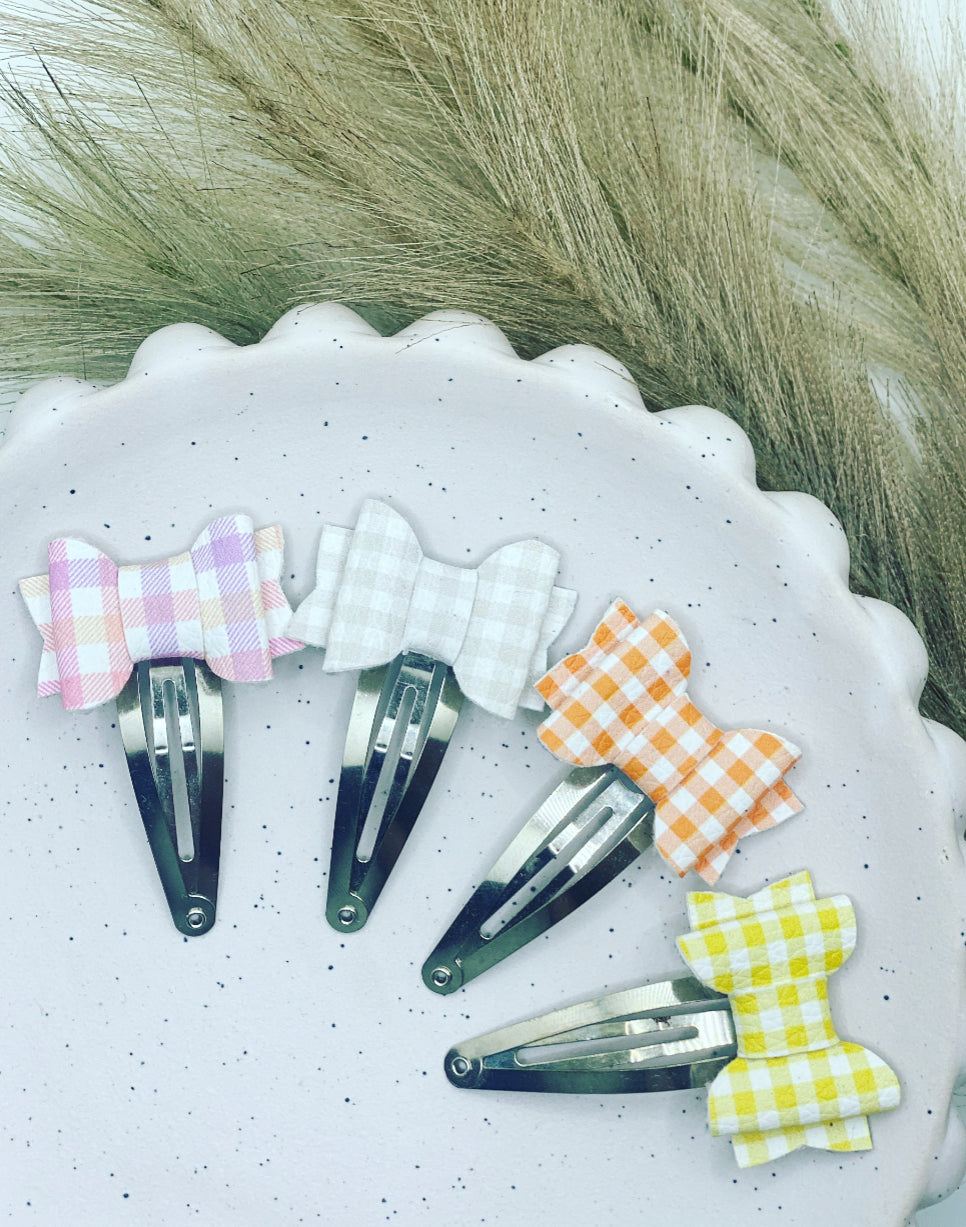 Itty Bitty Bow Snap Clips