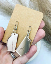 Load image into Gallery viewer, Rose Gold Silhouette Novelty Earrings
