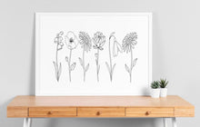 Load image into Gallery viewer, Birth Flowers in a Row
