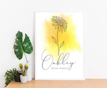 Load image into Gallery viewer, Birth Flower Name Design
